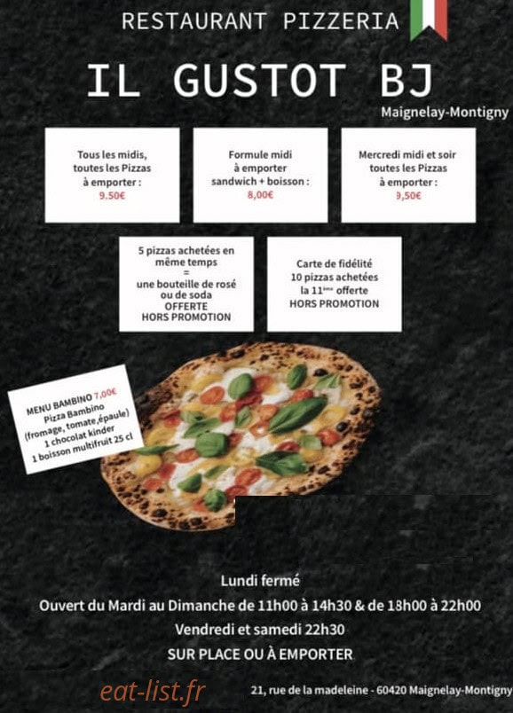 Il Gusto Bj — carte page 1