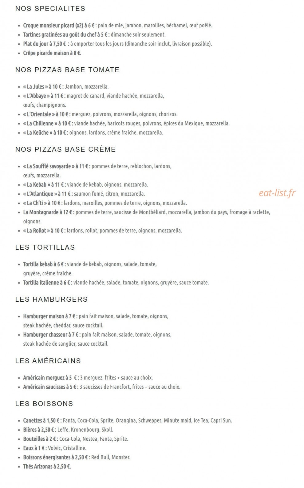L'Abbaye — carte page 2