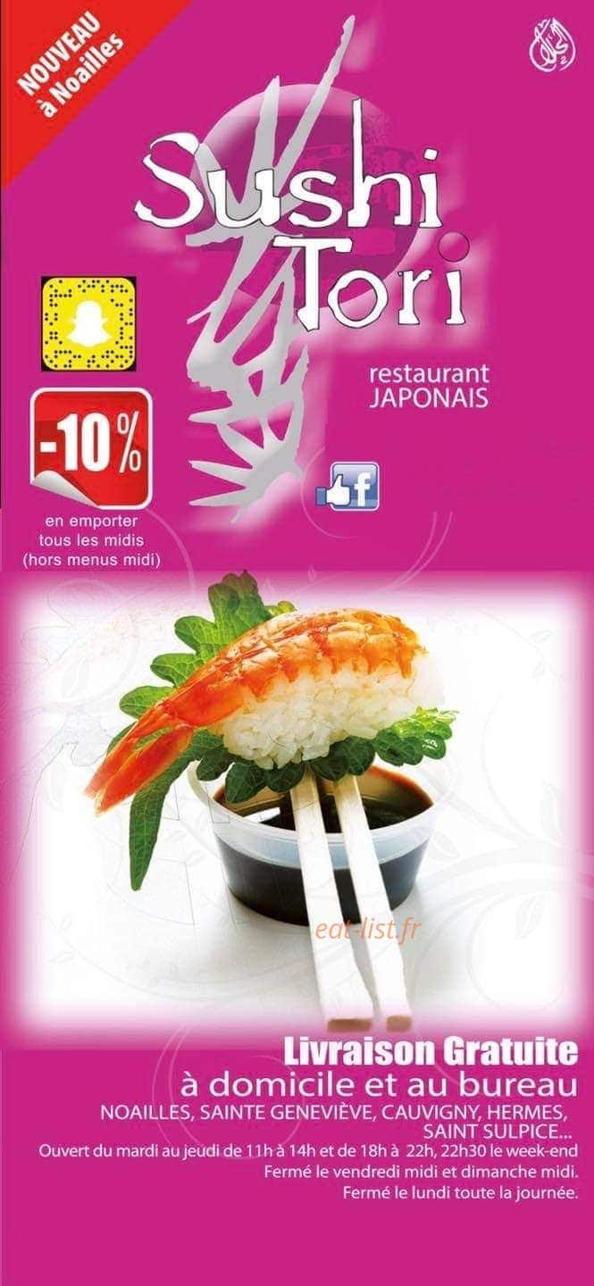 Sushi Tori — carte page 1