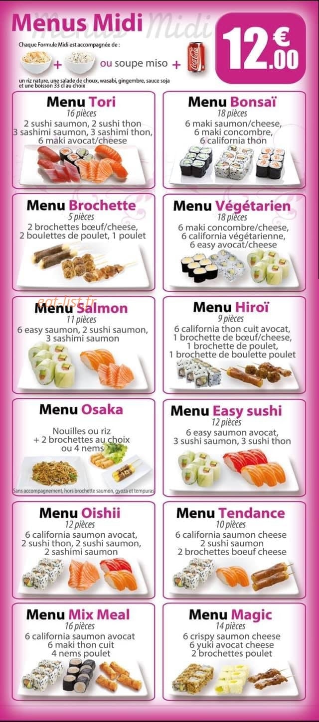 Sushi Tori — carte page 2