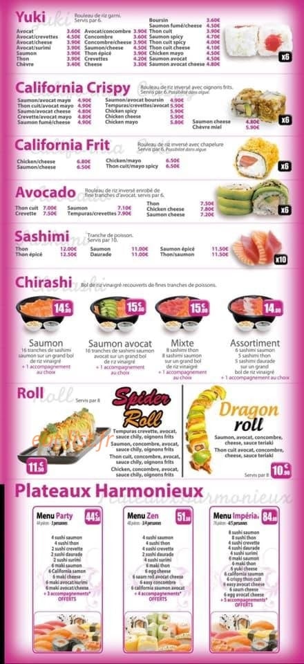 Sushi Tori — carte page 5