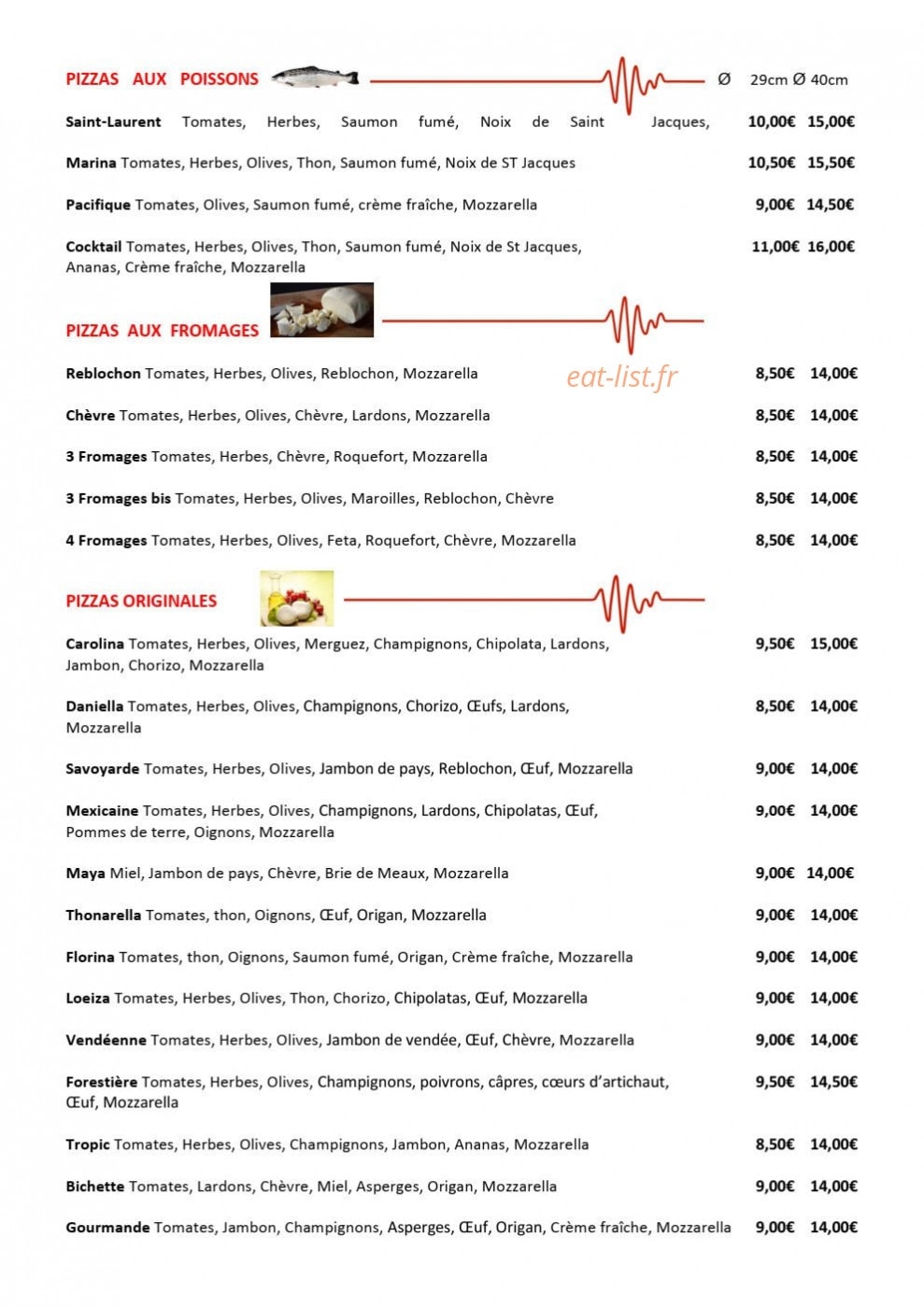 Pizza Flo — carte page 2
