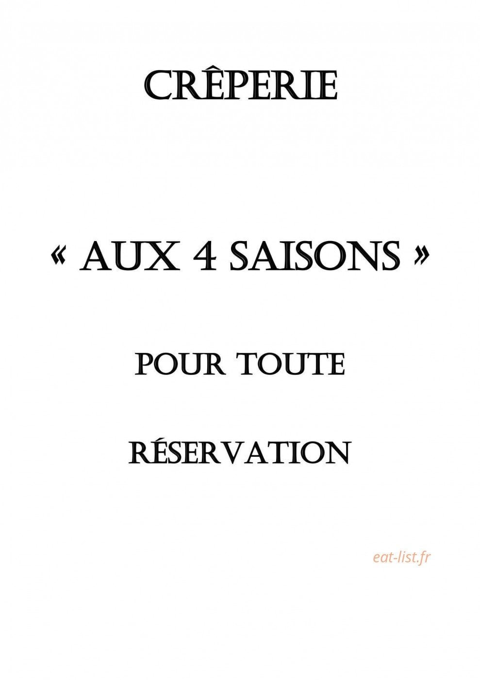 Aux 4 Saisons — carte page 9