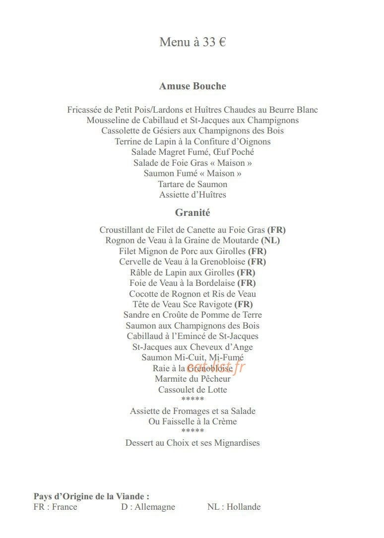 Le Relais — carte page 2