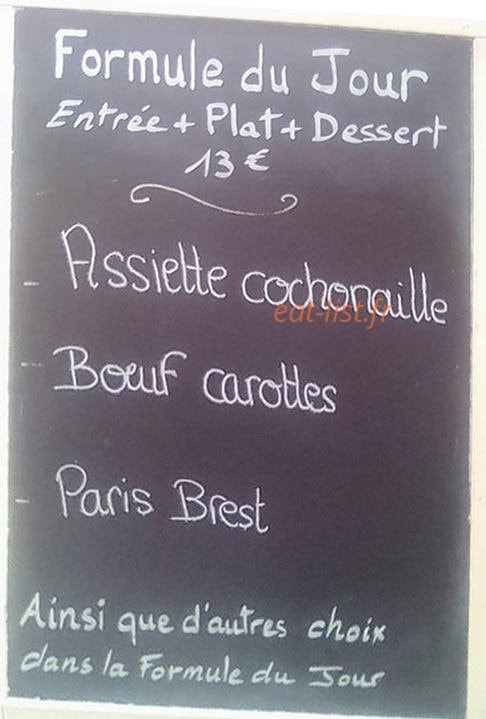 Chez Edwige — carte page 1