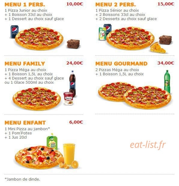 Pizza crousty — carte page 5