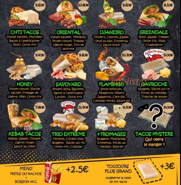 Tacos Perfeito 2 — carte page 2