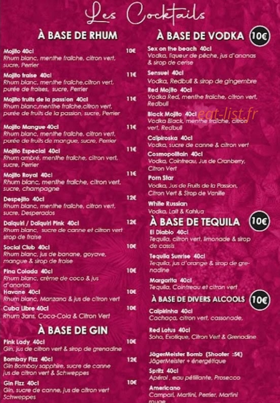 La Brasserie Cantilienne — carte page 5