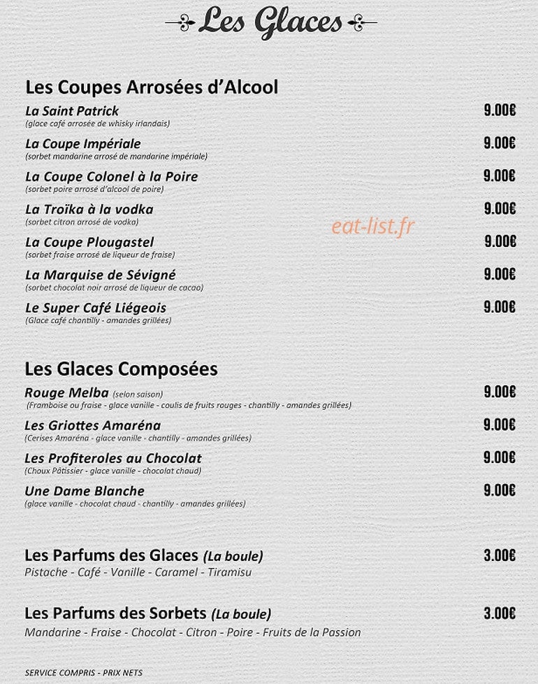 Le Bouchon Gourmand — carte page 4