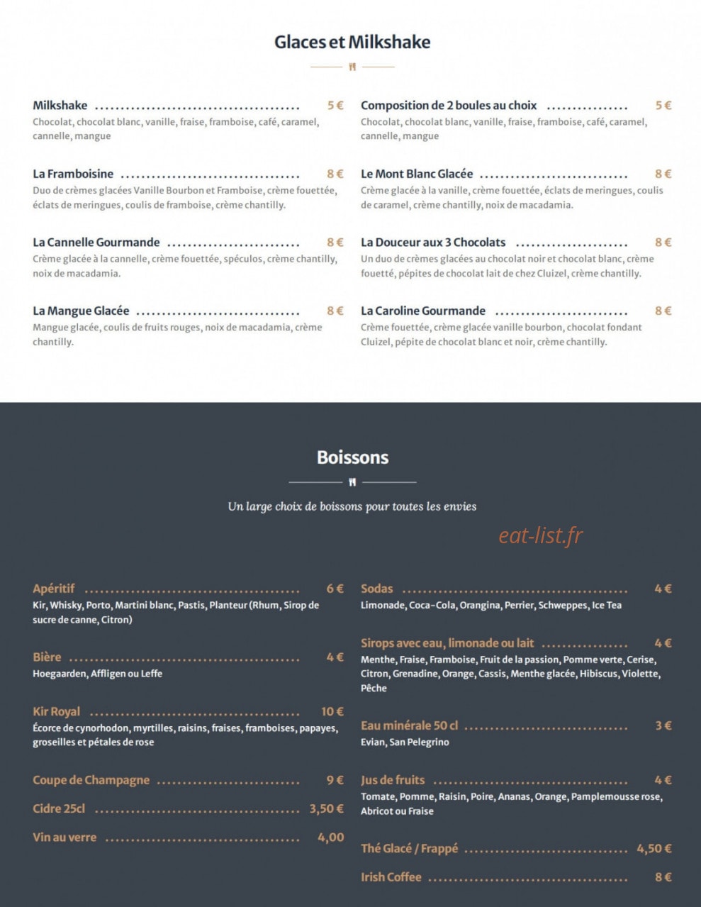Le Boudoir — carte page 3