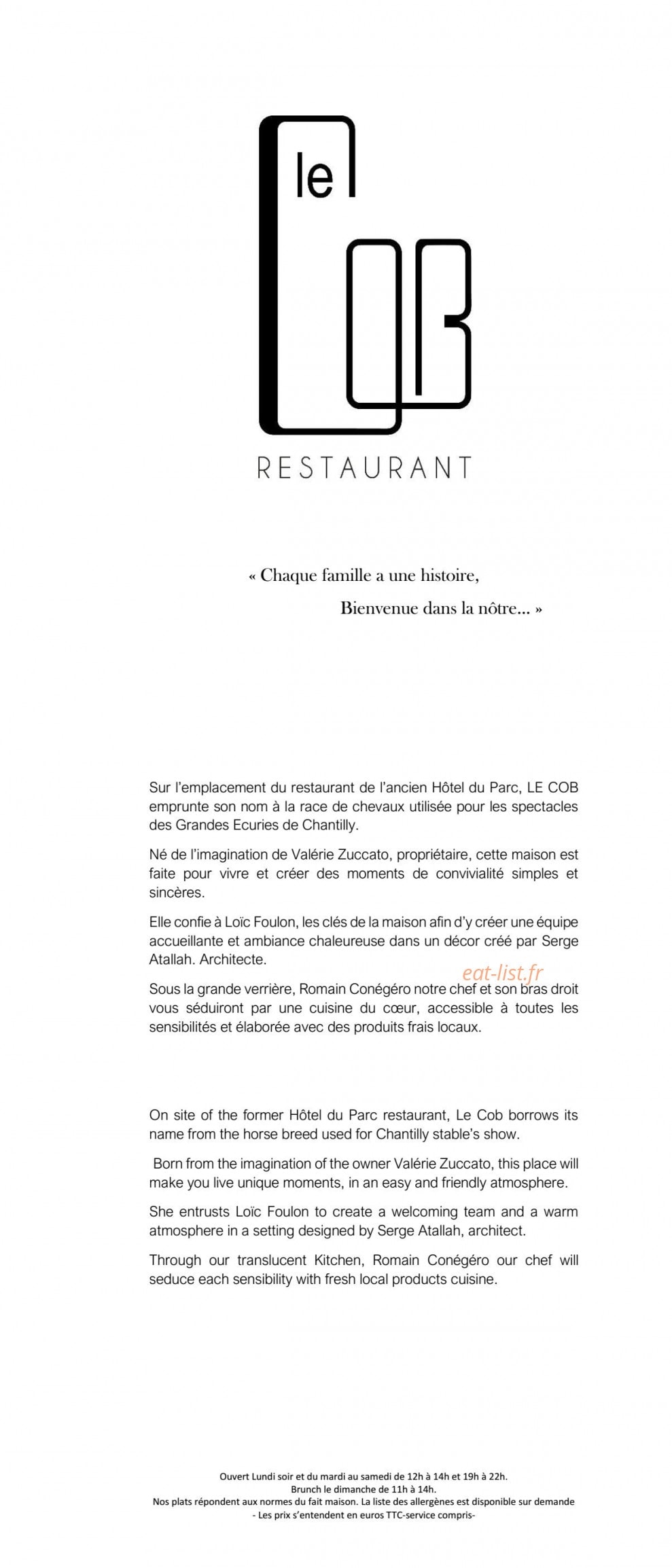 Le Cob — carte page 1