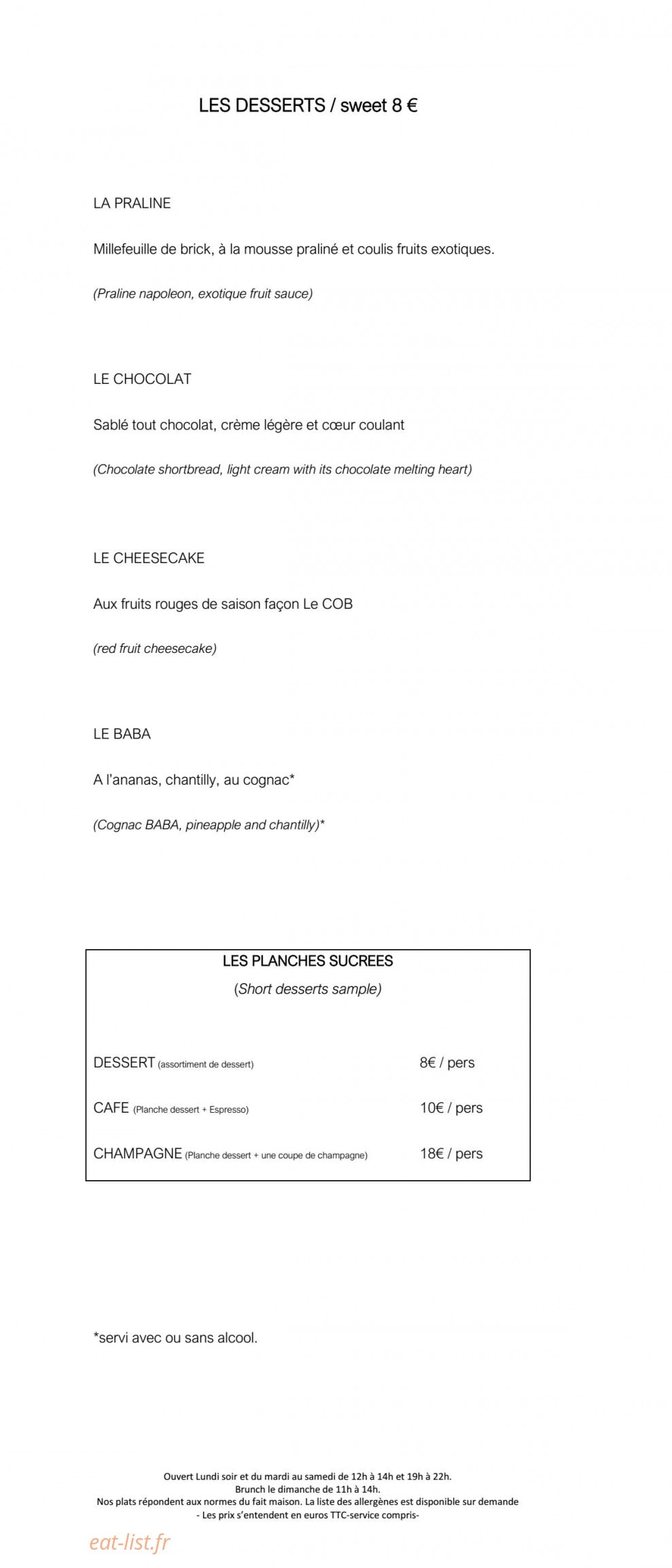 Le Cob — carte page 4