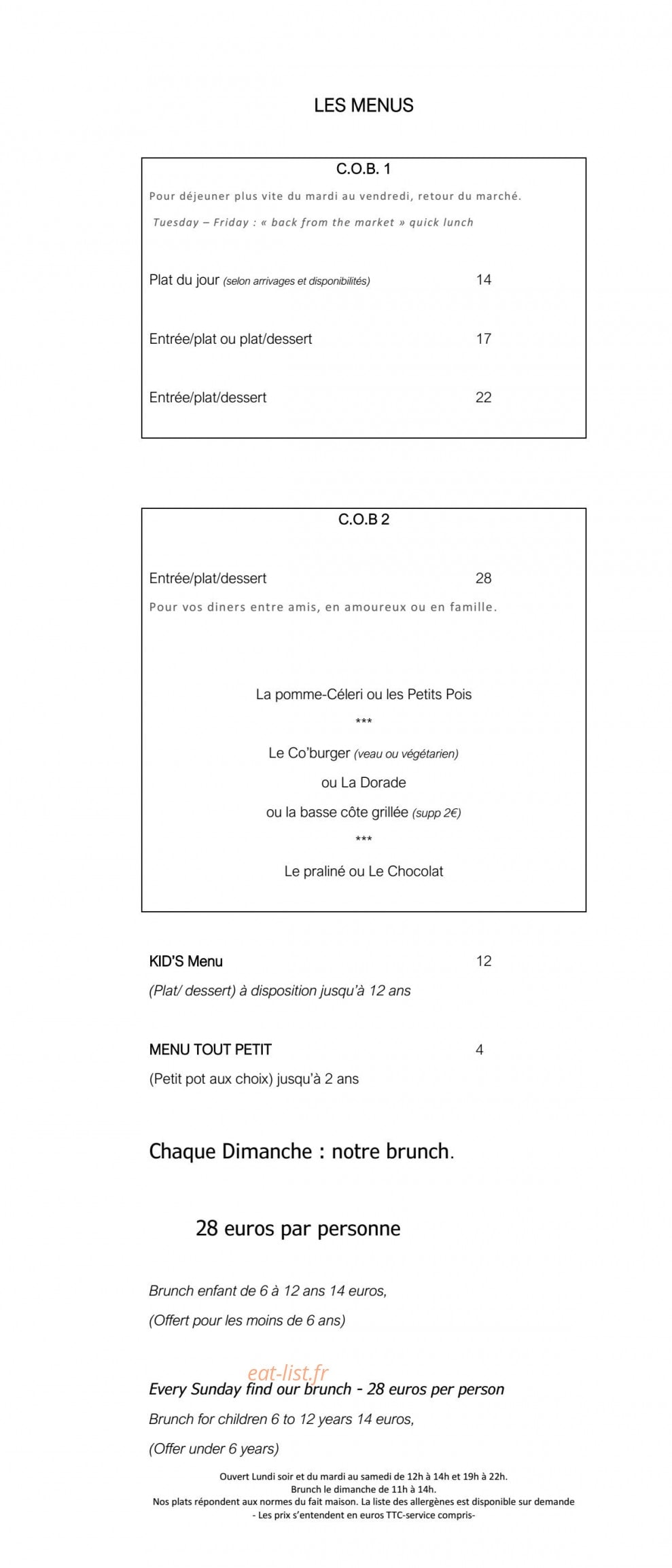 Le Cob — carte page 5