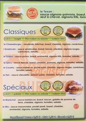 Maréchal Burger — carte page 2