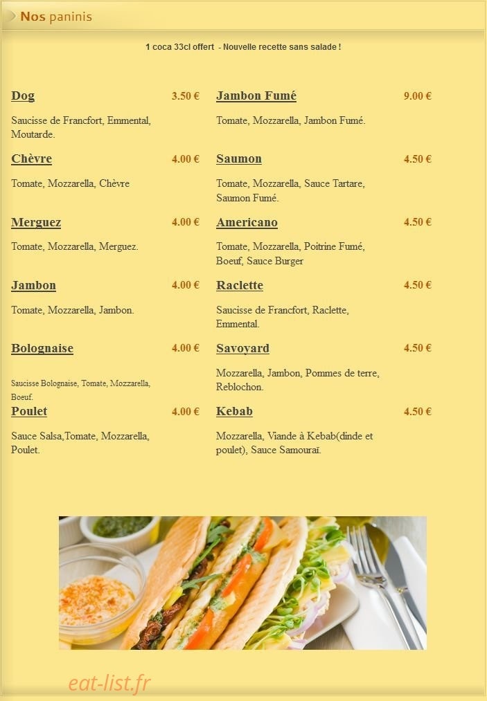 Pizza Lusitalia — carte page 10