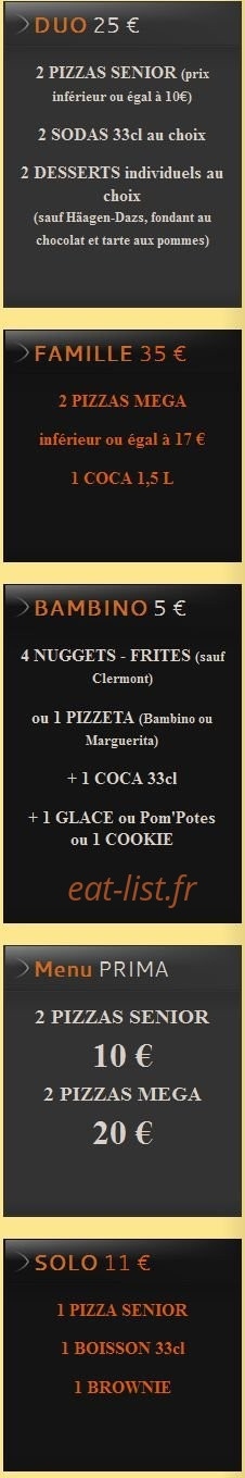 Pizza Lusitalia — carte page 13