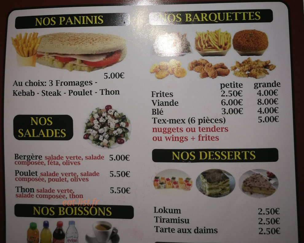Restaurant istanbul — carte page 4