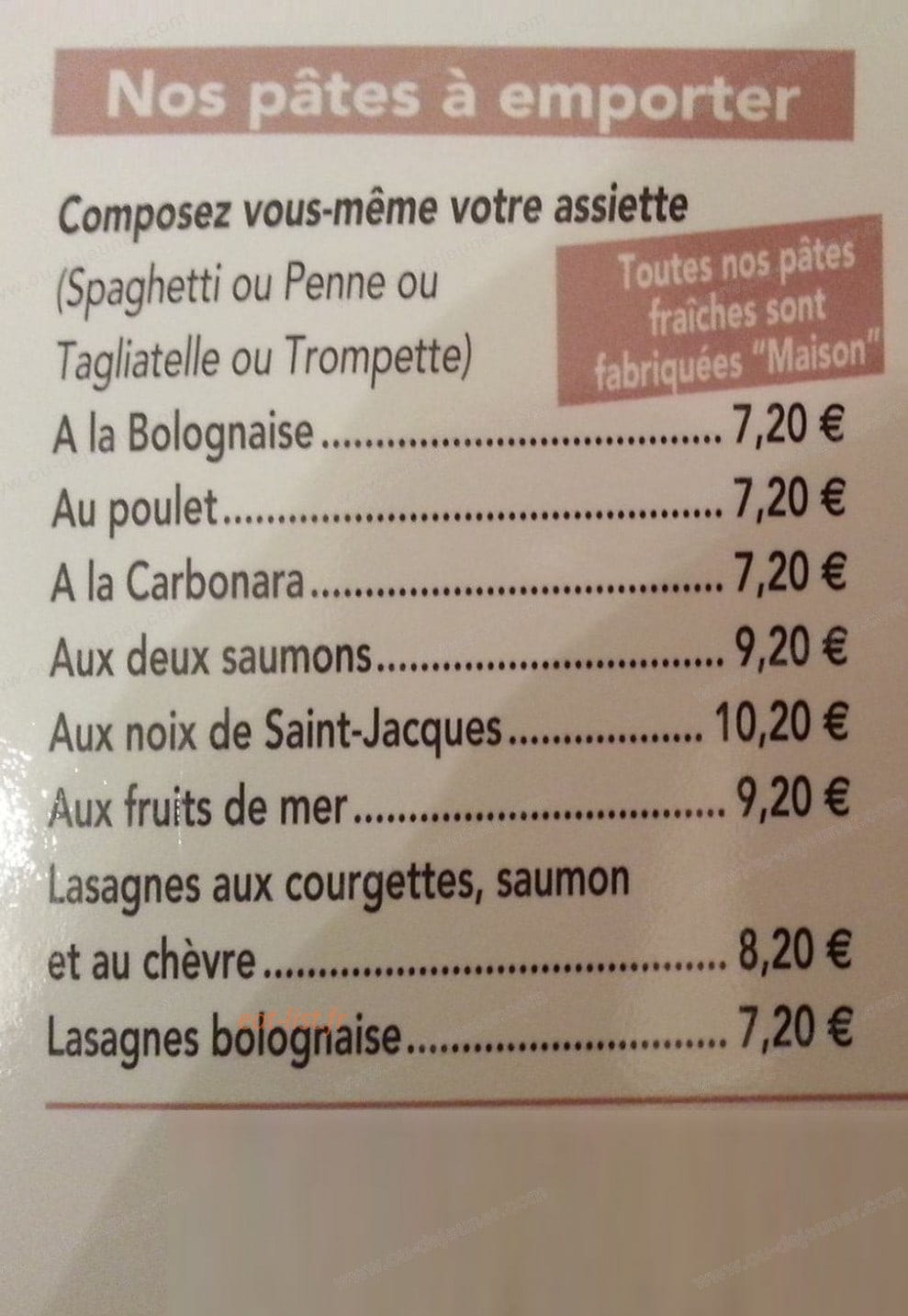 Le Castello — carte page 1