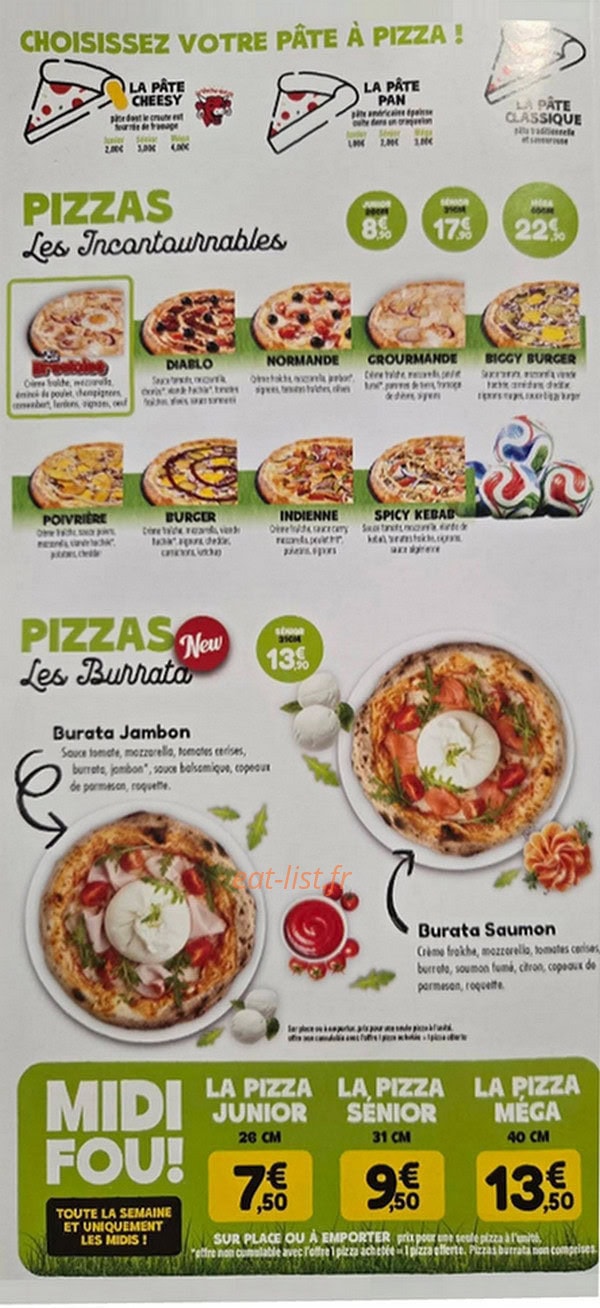 Pizza King — carte page 2