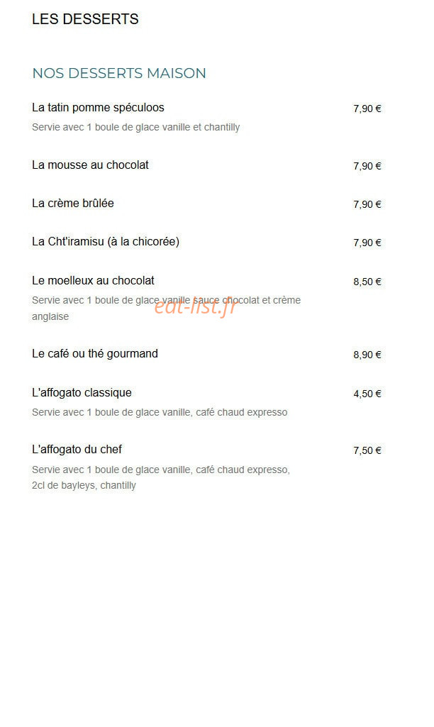 Chez Laurette — carte page 5