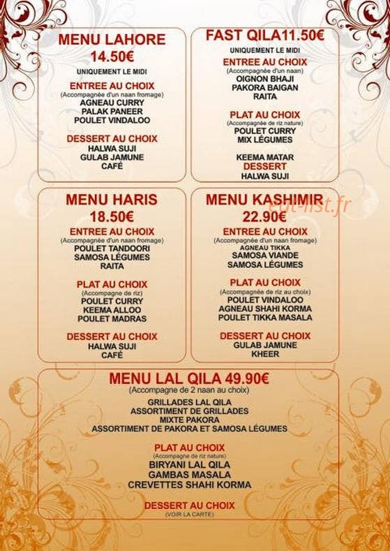 Lal Qila — carte page 7