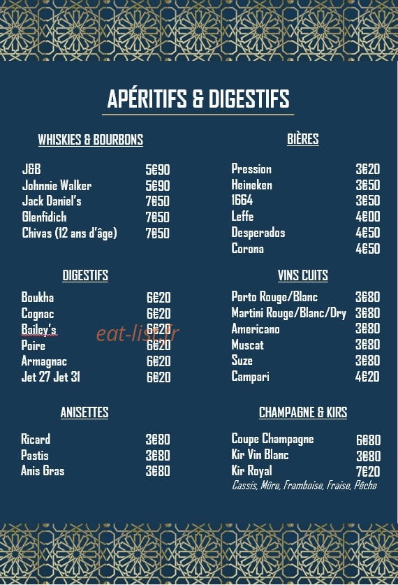 Le Simbad — carte page 9