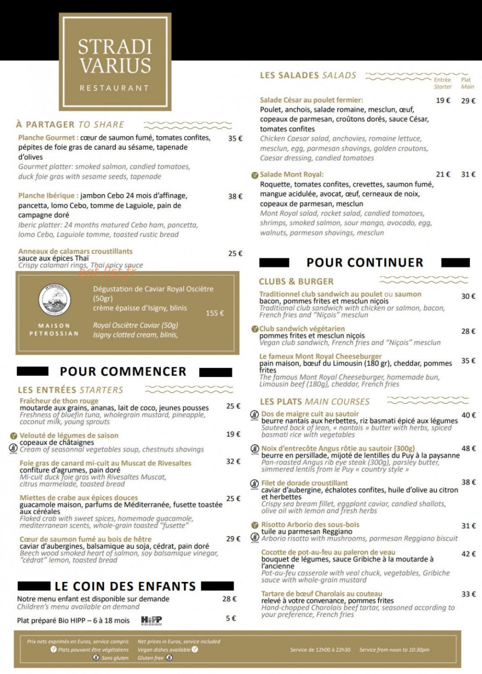 Le Stradivarius — carte page 1