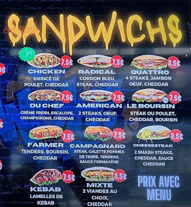 Primos pizza — carte page 7