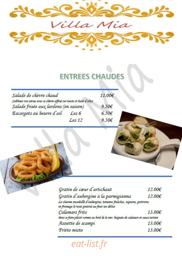 Villa Mia 2 — carte page 1