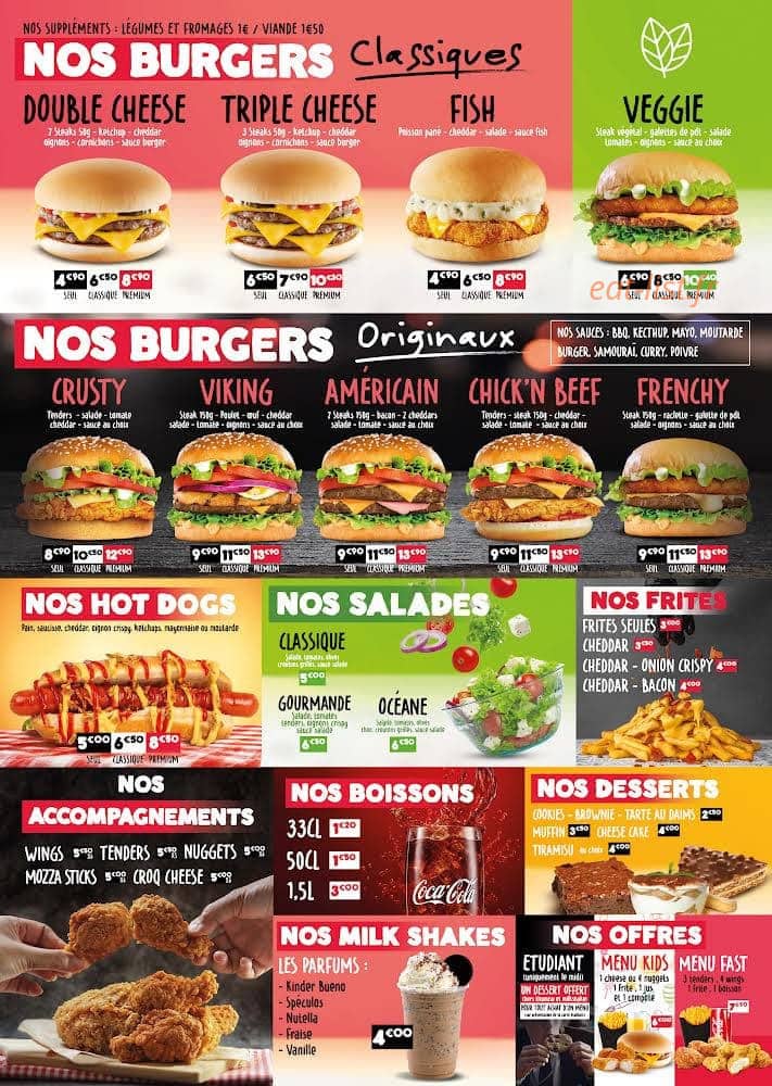 Burger Avenue — carte page 2