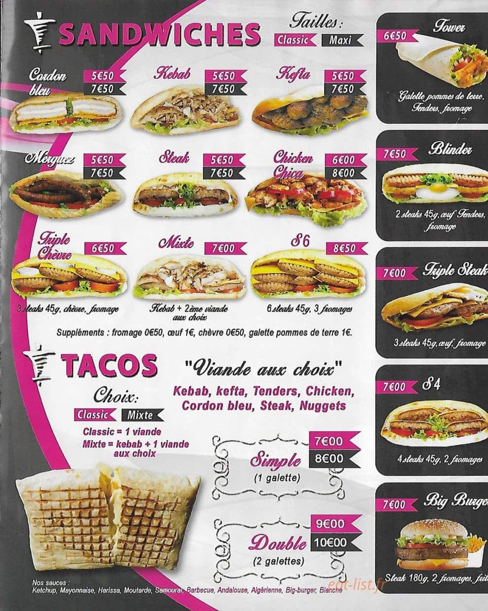 Coccinelle Kebab — carte page 2