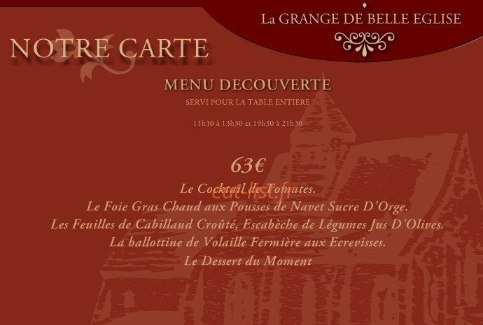 La Grange de Belle-Église — carte page 9