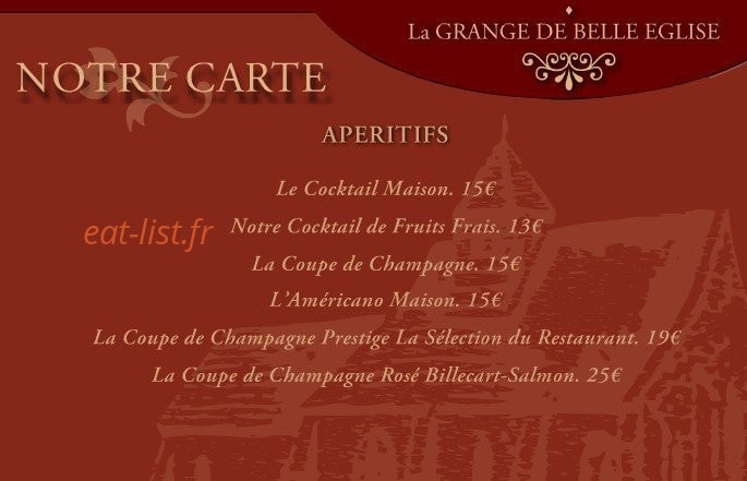 La Grange de Belle-Église — carte page 1