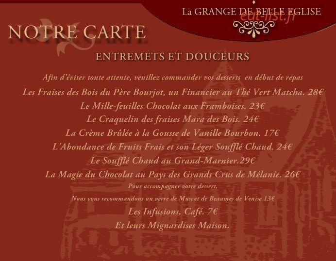 La Grange de Belle-Église — carte page 5