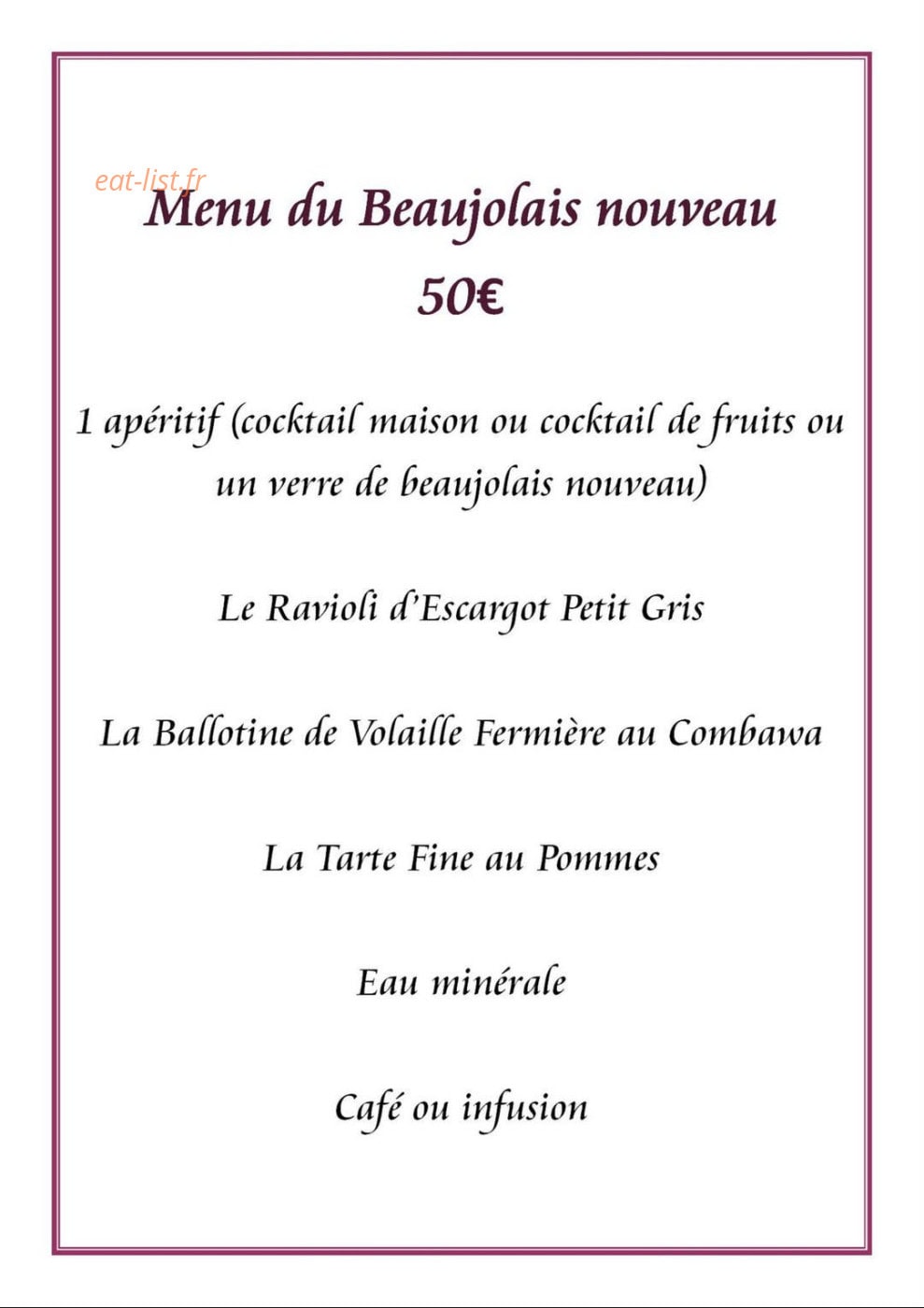 La Grange de Belle Eglise — carte page 4