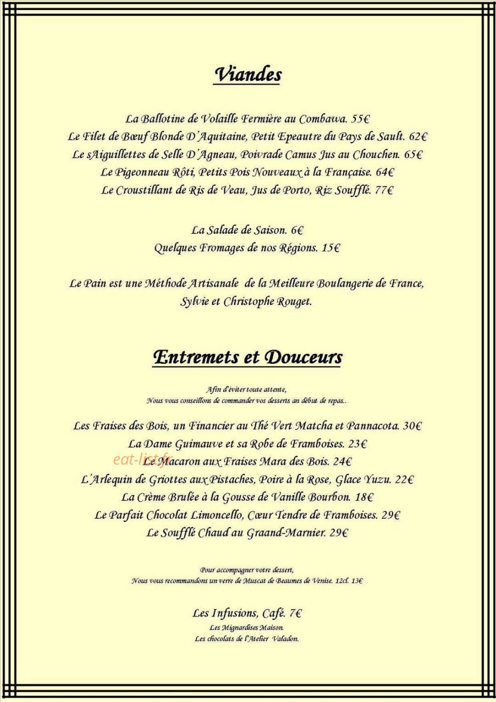 La Grange de Belle Eglise — carte page 2