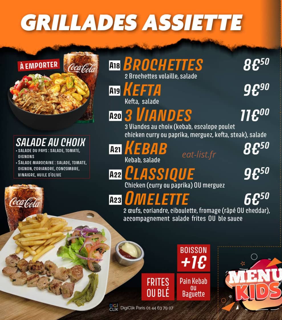 Aux bons délices — carte page 4
