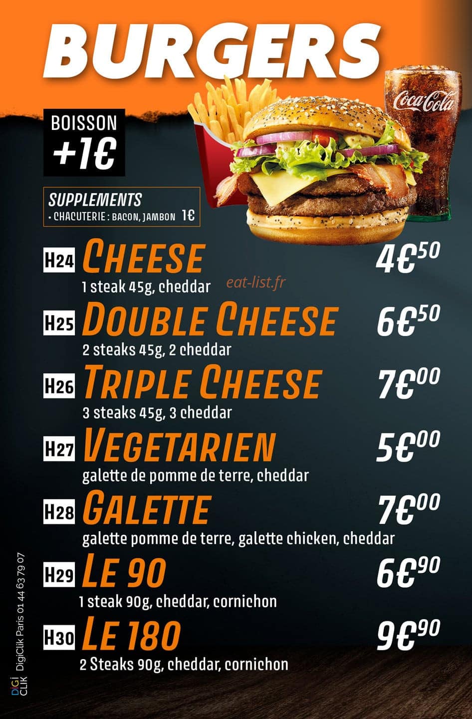 Aux bons délices — carte page 1