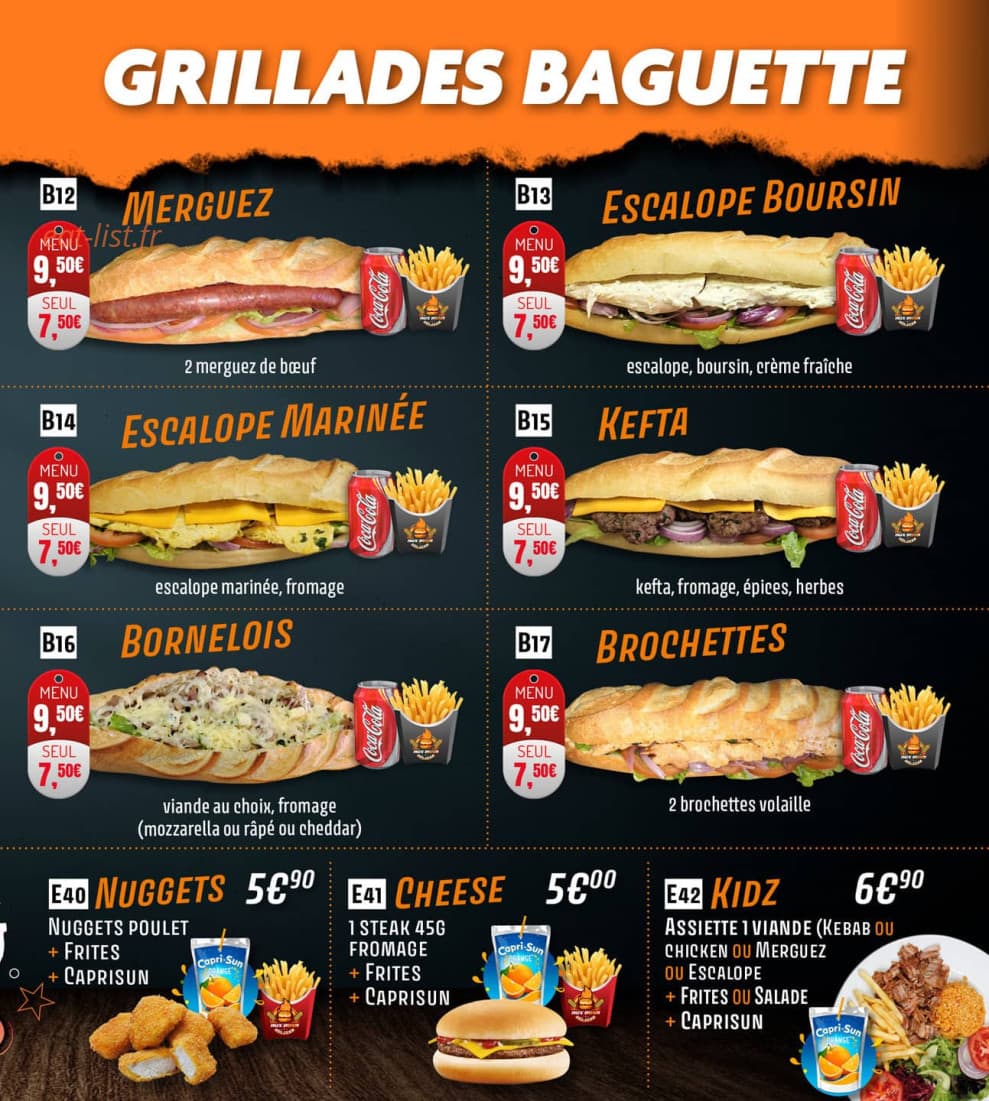 Aux bons délices — carte page 5