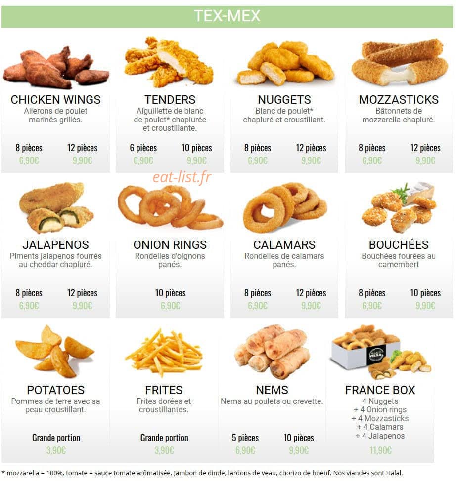 France Pizza — carte page 8