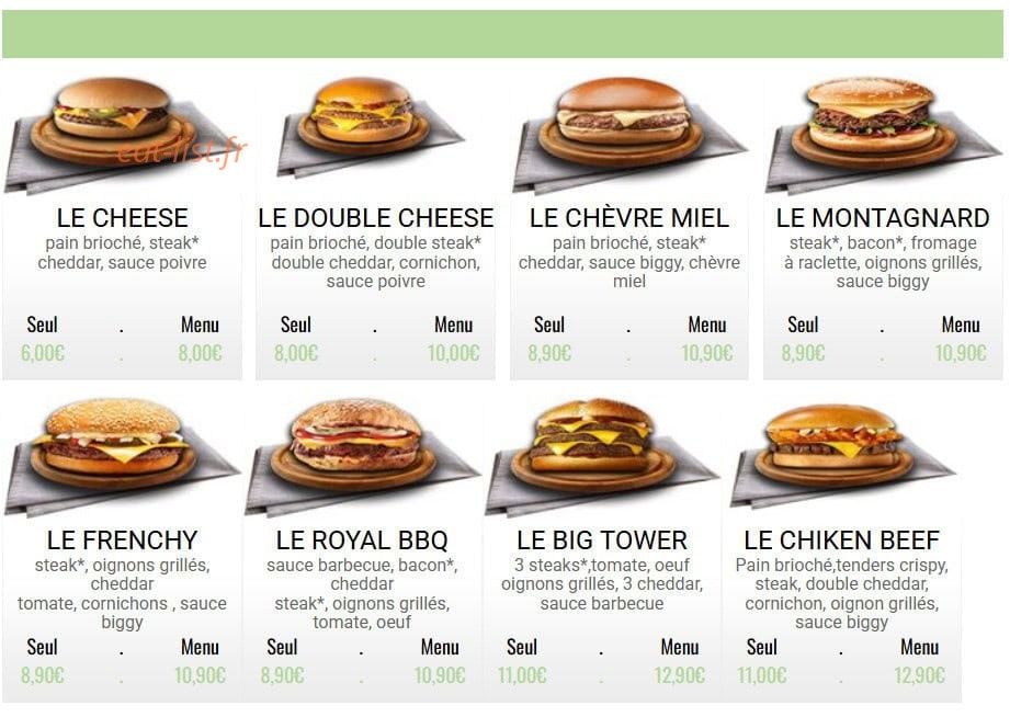 France Pizza — carte page 7