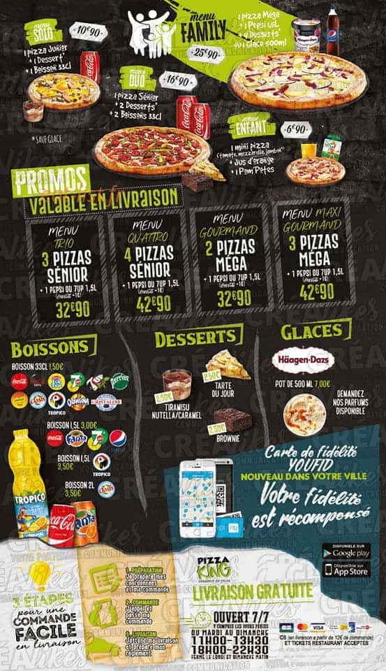 Pizza King — carte page 4
