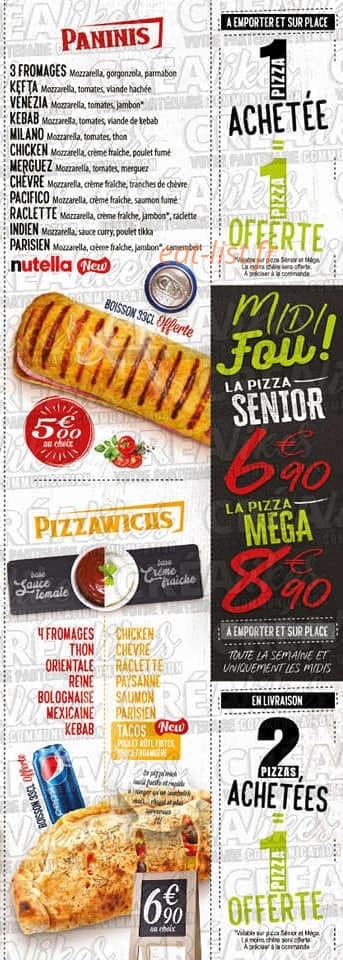 Pizza King — carte page 3
