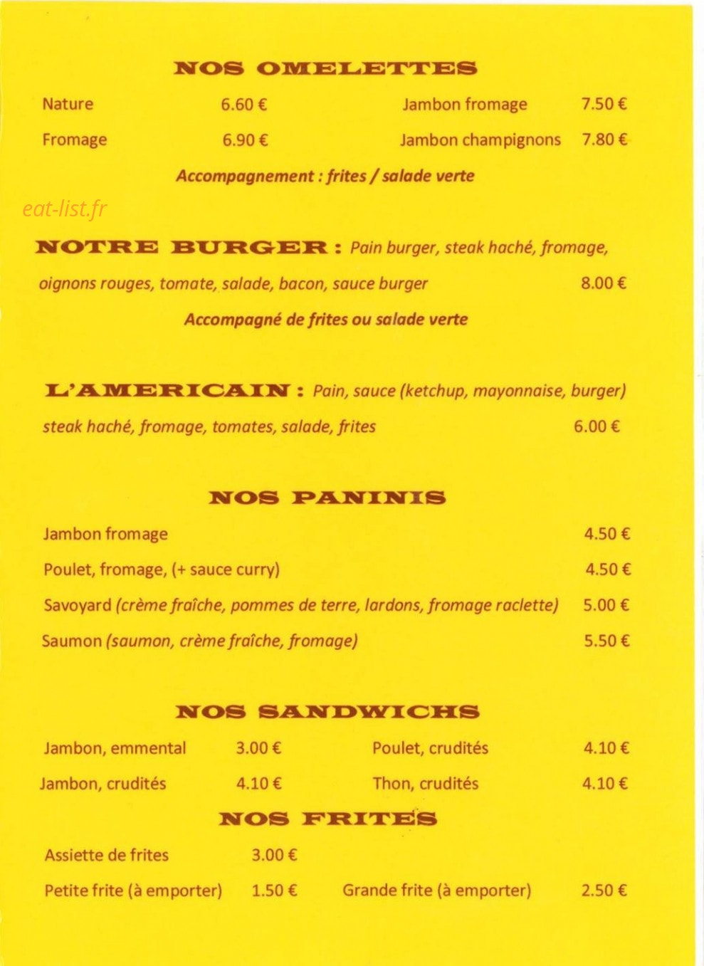 Autour d'un Verre — carte page 3