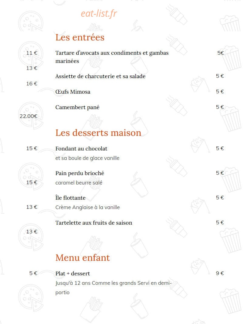 Chez Jorge — carte page 2