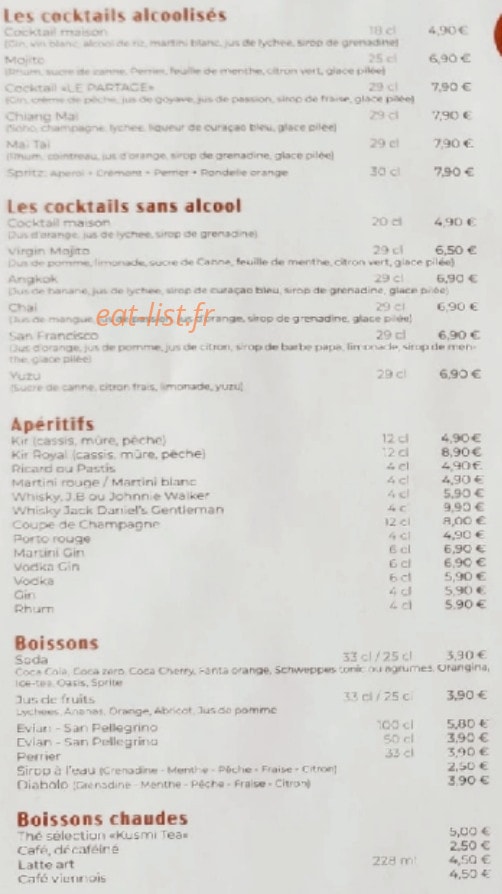 Le Partage — carte page 1