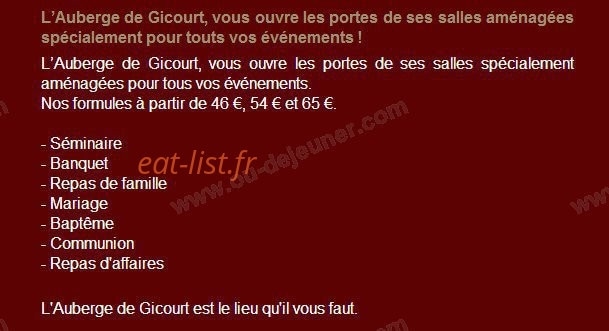 Auberge de Gicourt — carte page 2