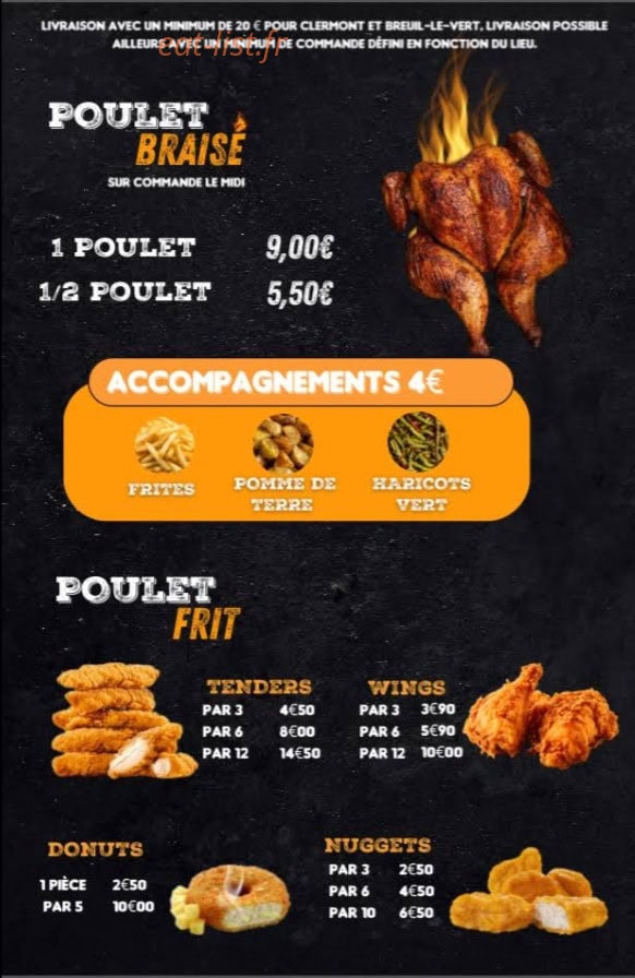 Chef braisé — carte page 2