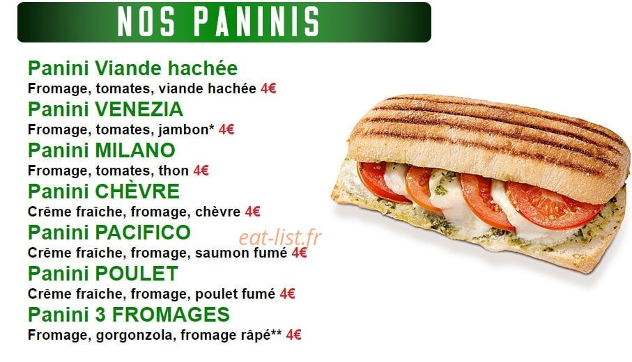 Délice Pizza — carte page 4