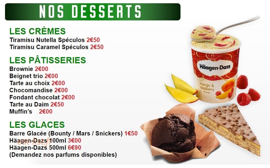 Délice Pizza — carte page 6